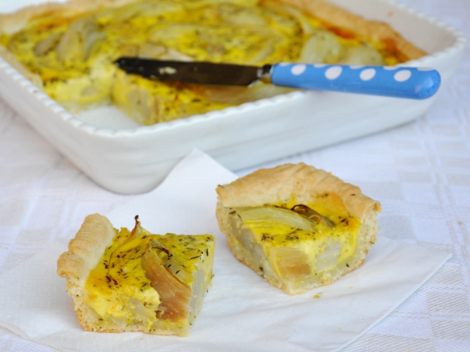 Torta salata senza glutine ai finocchi Torta salata senza glutine ai finocchi