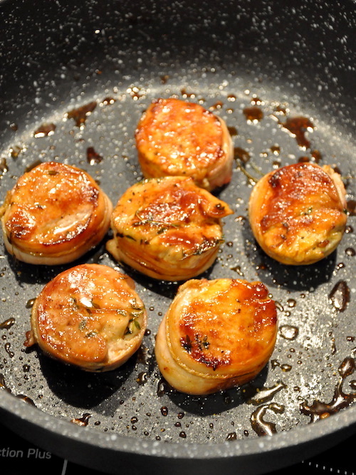 Filetto di maiale con pancetta e miele Filetto di maiale con pancetta e miele