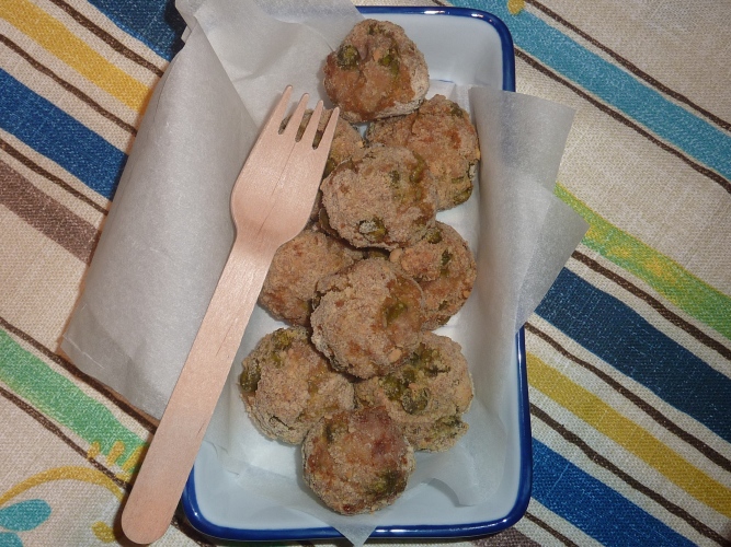 Polpette ai piselli light Polpette ai piselli light