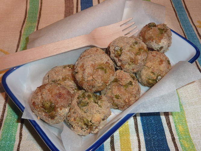 Polpette ai piselli light senza glutine Polpette ai piselli light senza glutine