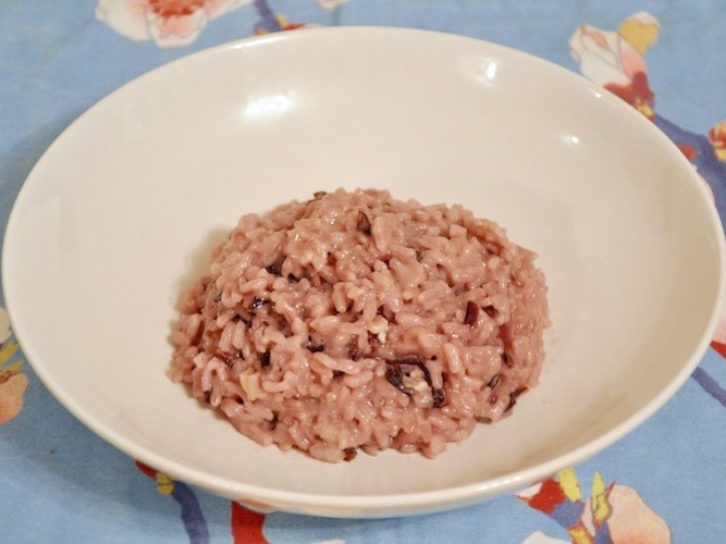 Risotto al radicchio e taleggio