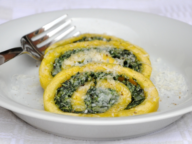 Rotolo di spinaci senza glutine Rotolo di spinaci senza glutine