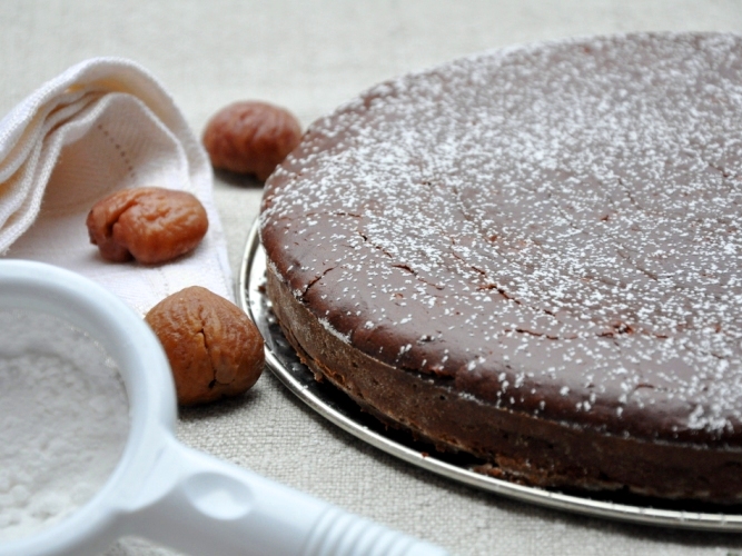 Torta di castagne senza glutine Torta di castagne senza glutine