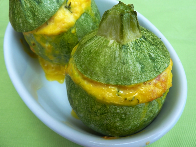 Zucchine tonde ripiene senza glutine Zucchine tonde ripiene senza glutine